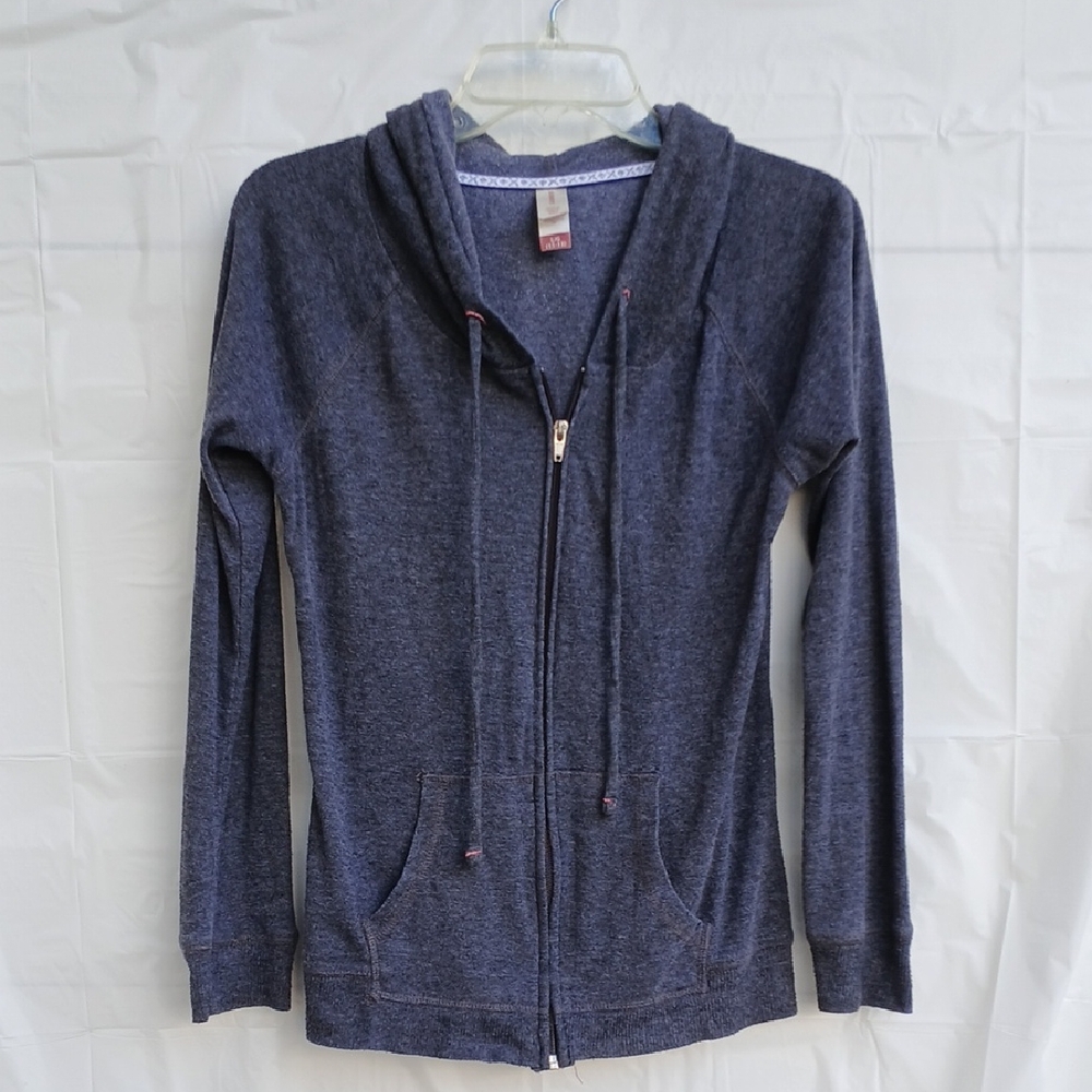 No Boundries Gray Full Zip Front Hoodie Woman's Size L/G 11-13